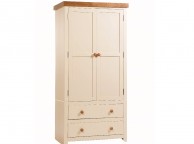 Core Jamestown Cream 2 Door 2 Drawer Wardrobe Thumbnail