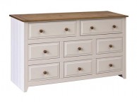 Core Capri 6 + 2 Drawer White Chest Of Drawers Thumbnail