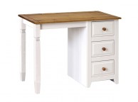 Core Capri White Single Pedestal Dressing Table Thumbnail