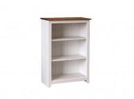 Core Capri White Low Bookcase Thumbnail