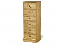 Core Cotswold 6 Drawer Pine Narrow Chest Thumbnail