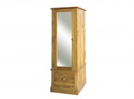 Core Cotswold Armoire Mirrored Door Pine Wardrobe Thumbnail