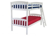 Metal Beds Florence White Wooden Bunk Bed Thumbnail