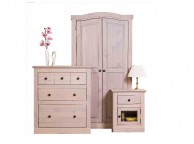 Core Pembroke Sandwash Effect Pine Bedroom Set Thumbnail