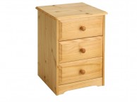 Core Balmoral 3 Drawer  Pine Bedside Thumbnail