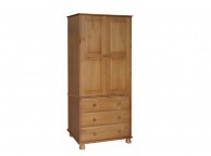 Core Dovedale Pine 2 Door 3 Drawer Wardrobe Thumbnail