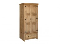 Core Mexican Pine 2 Door 1 Drawer Wardrobe Thumbnail