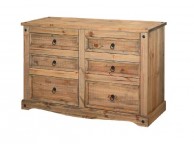 Core Corona Pine 3 + 3  Drawer Wide Chest Thumbnail