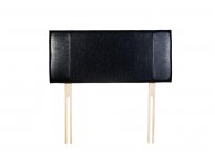 Core Milano 3ft Single Black Faux Leather Headboard Thumbnail
