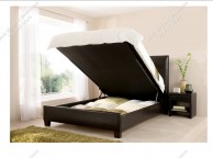 Kaydian Walkworth 6ft Super Kingsize Brown Leather Ottoman Storage Bed Thumbnail