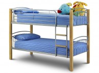 Julian Bowen Aztec Chrome Metal Bunk Bed Thumbnail