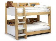 Julian Bowen Domino Bunk Bed in Maple and White Thumbnail