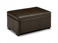 Julian Bowen Vienna Brown Faux Leather Blanket Box Thumbnail
