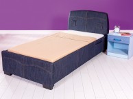 GFW Denim 3ft Single Blue Upholstered Fabric Bed Frame Thumbnail