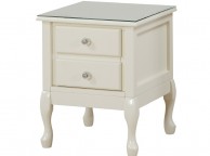 GFW Loire 2 Drawer Ivory Nightstand Bedside Thumbnail