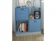 GFW Ottawa 2 Tones Gloss Blue 2x2 Cube Storage Unit Thumbnail