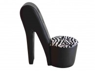 GFW Childrens Crystal Stiletto Black Fun Chair Thumbnail