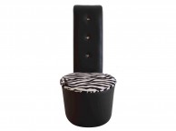 GFW Childrens Crystal Stiletto Black Fun Chair Thumbnail