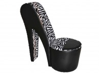 GFW Childrens Stiletto Black Fun Chair Thumbnail