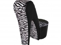 GFW Childrens Stiletto Black Fun Chair Thumbnail
