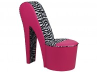 GFW Childrens Stiletto Pink Fun Chair Thumbnail