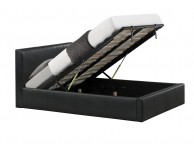 Birlea Ottoman 3ft Single Black Faux Leather Bed Frame Thumbnail