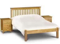 Julian Bowen Barcelona Low Foot End Pine 4ft6 Double Wooden Bed Thumbnail