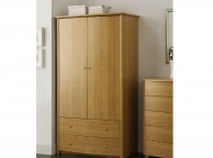 Birlea Aztec Beech 2 Door 2 Drawer Combination Wardrobe Thumbnail