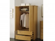 Birlea Aztec Beech 2 Door 2 Drawer Combination Wardrobe Thumbnail