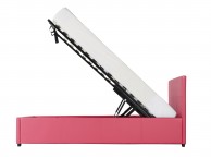 GFW Michigan 3ft Single Hot Pink Faux Leather Ottoman Lift Bed Frame Thumbnail