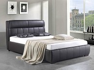 GFW Idaho 4ft6 Double Chestnut Faux Leather Bed Frame Thumbnail