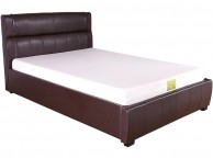 GFW Idaho 4ft6 Double Chestnut Faux Leather Bed Frame Thumbnail