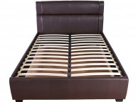GFW Idaho 4ft6 Double Chestnut Faux Leather Bed Frame Thumbnail
