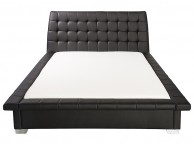 GFW Missouri 4ft6 Double Black Faux Leather Bed Frame Thumbnail