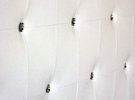 GFW Diamante 4ft6 Double White Faux Leather Bed Frame Thumbnail