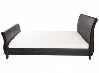 GFW Dante 4ft6 Double Black Faux Leather Bed Frame Thumbnail