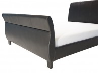 GFW Dante 4ft6 Double Black Faux Leather Bed Frame Thumbnail