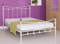 GFW Mayfair 4ft6 Double Ivory Metal Bed Frame Thumbnail