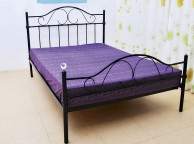 GFW Sparkle 4ft6 Double Black Metal Bed Frame Thumbnail