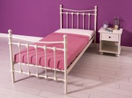 GFW Santa Fe 3ft Single Ivory Metal Bed Frame Thumbnail