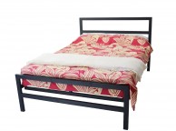 Metal Beds Eaton 4ft (120cm) Small Double Contract Black Metal Bed Frame Thumbnail