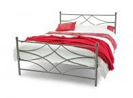 Metal Beds Nippon 4ft6 (135cm) Double Graphite Grey Metal Bed Frame Thumbnail