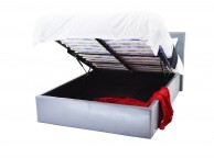Metal Beds Chameleon 3ft (90cm) Single Grey Faux Leather Ottoman Bed Frame Thumbnail