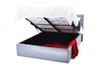 Metal Beds Chameleon 4ft (120cm) Small Double Grey Faux Leather Ottoman Bed Frame Thumbnail