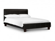 Julian Bowen Vienna 4ft6 Double Black Faux Leather Bed Frame Thumbnail