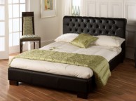 Limelight Aries 6ft Super King Size Black Faux Leather Bed Frame Thumbnail