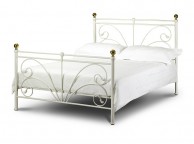 Julian Bowen Cadiz 5ft Kingsize Ivory Metal Bed Frame Thumbnail