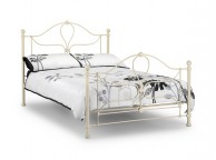 Julian Bowen Paris 3ft Single Stone White Metal Bed Frame Thumbnail