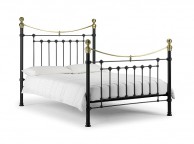 Julian Bowen Victoria 5ft Kingsize Black Metal Bed Frame Thumbnail