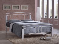 Time Living Tetras 5ft Kingsize White Metal Bed Frame Thumbnail